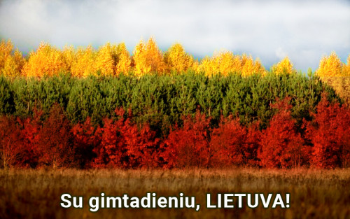 Su gimtadieniu, Lietuva!