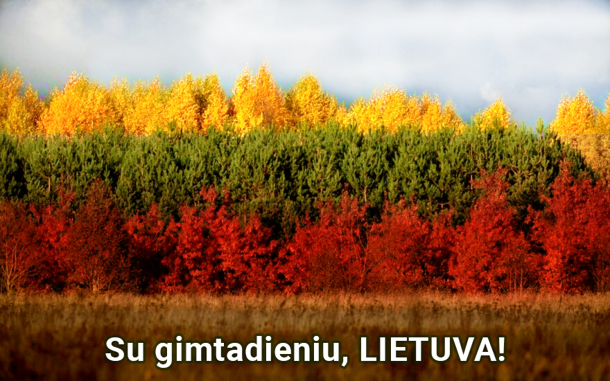 Su gimtadieniu, Lietuva!